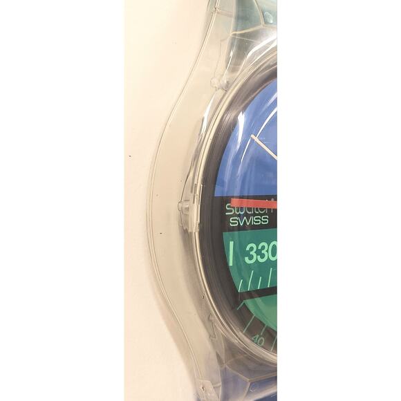 Vintage Swatch Clock NAUTILUS Maxi MGK102 1987 Rare Swiss Made Quartz - Picture 5 of 6